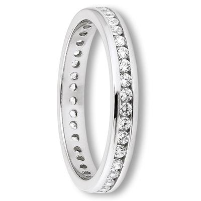 Silberring ONE ELEMENT "Zirkonia Ring aus 925 Silber" Gr. 60, silber, Fingerringe, Damen, 60,mit Zirkonia, Silber 925 (Sterlingsilber), Silberring, Feine Gestaltung – ein Sinnbild mit ruhiger Eleganz