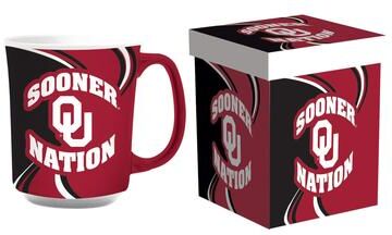 Evergreen University of Oklahoma, 14 oz Ceramic Coffee Mug w/ Gift Box