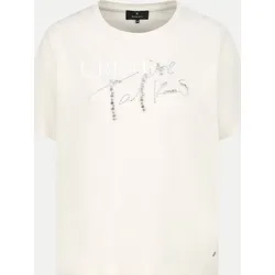 T-Shirt mit glitzernden Schmuckschrift Weiß 40