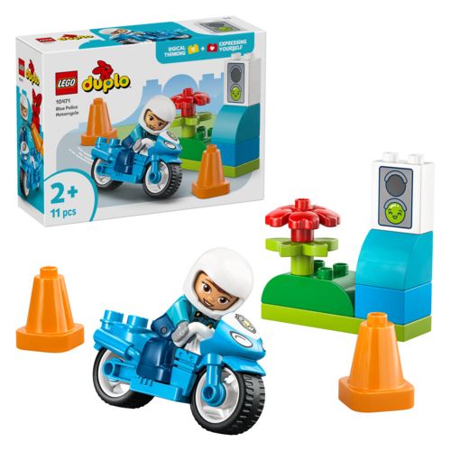 LEGO DUPLO 10471 Town Blaues Polizeimotorrad