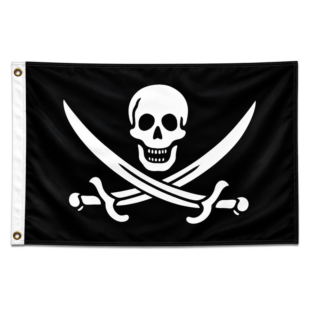trends4cents XXL Flagge PIRAT MIT SÄBEL 250 x 150 cm (150 x 250 cm) (32195060)