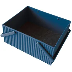 Hachiman, Aufbewahrungsbox, Aufbewahrungsbox Omnioffre L, Kunststoff, Polyester, Navy Blau, 239697 (24.80 x 26.80 x 12.50 cm)