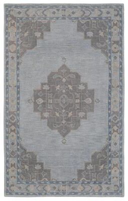 Terra by Obeetee Noble Medallina Blue Rug