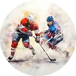 Essbares Papier Eishockey-Spieler, 19,5 cm