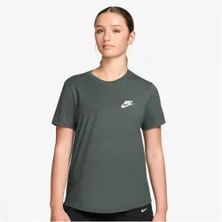 NIKE Sportswear Club Essentials T-Shirt Damen 303 - camo green L