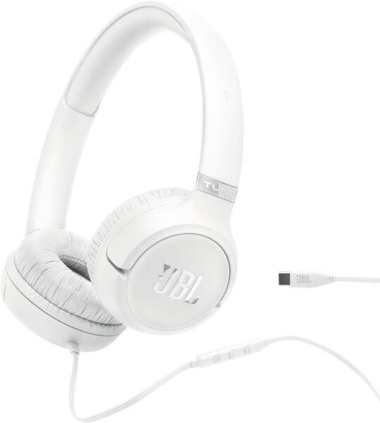 JBL Tune 530C USB C Over Ear Kopfhörer kabelgebunden USB Typ-C (Weiß) JBLT530CWHT