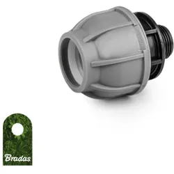 PE-Rohrverbinder 25 mm mit Außengewinde 1" DSRA10L25M1