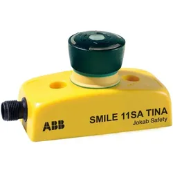 ABB Smile 11 SA Tina Maschinen-Stopp-Taster 1 x 5-poliger Stiftstecker M12 mit dynamischem Funktionsprinzip LED-Anzeige im Taster