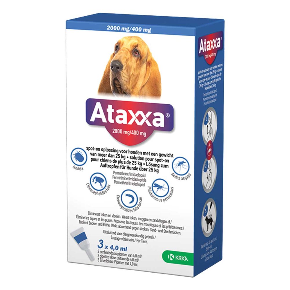 TAD Pharma GmbH Ataxxa 2000 mg/400 mg Lösung zum Auftropfen für Hunde über 25kg 17855243