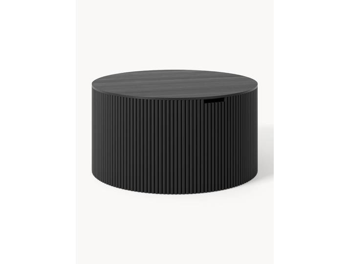 Table basse ronde avec rangement Nele