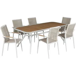 deVries Dining-Set - 58x65x92cm - beige -