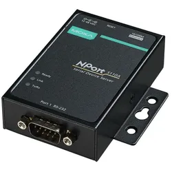 Moxa NPORT DEVICE SERVER 12-48VDC, Netzwerk Adapter, Schwarz
