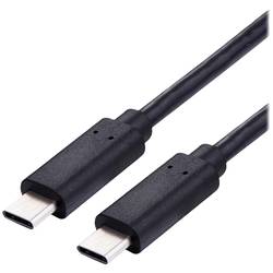 VALUE USB 2.0 Kabel, USB C-C, ST/ST, 100W, schwarz, 3 m 11.99.8310