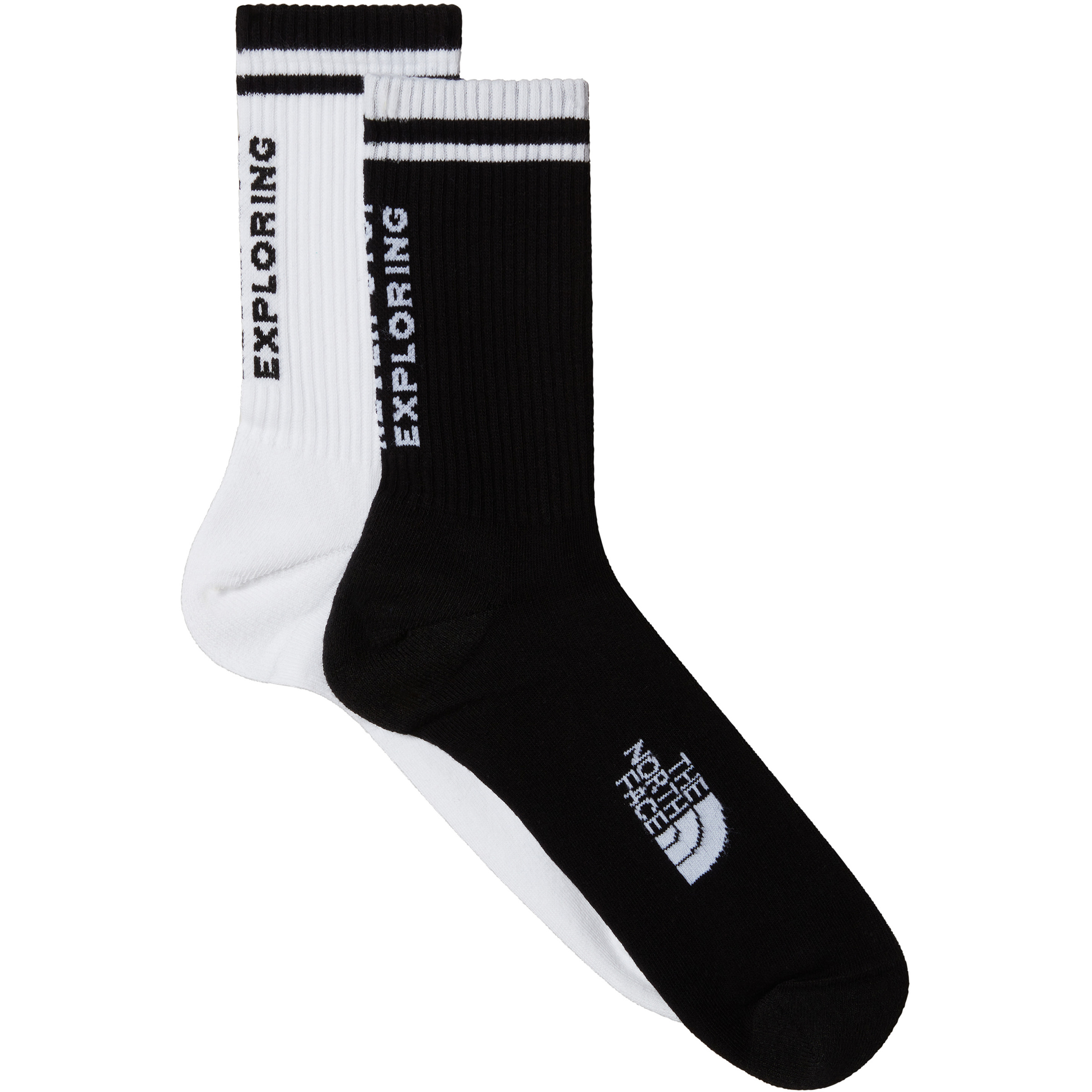 The North Face Everyday Crew Nse 2er Pack Freizeitsocken schwarz Größe 44 Lifestyle Elastisch