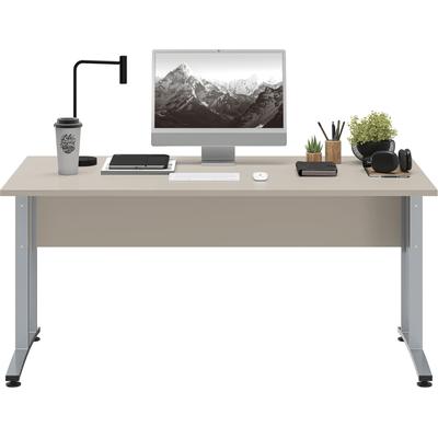 Schreibtisch FMD "Calvi", beige (cashmere), B:160cm H:75cm T:80cm, Tische, Schreibtisch