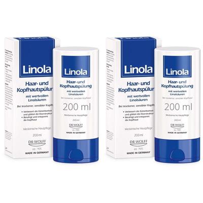 Linola Haar- und Kopfhautspülung 2x 2x200 ml Haarspülung