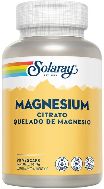 Solaray MAGNÉSIO 90 Cápsulas Vegetais