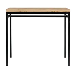 Bartisch Industrie-Look aus Mangoholz und schwarzem Metall YPSTER