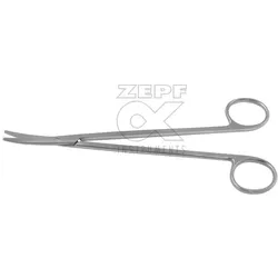 Metzenbaum Präparierschere, gebogen, stumpf/stumpf, 18 cm