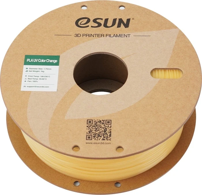 ESUN PLA-UV Color Change, 1kg UV change Yellow