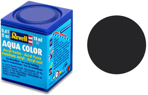 Aqua Color 06 (RAL 9021) Noir Tar Mat 18 ml - Revell