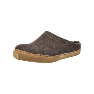 Hausschuh HAFLINGER "Haflinger Hausschuhe Filz", Damen, Gr. 40, braun, Filz, Schuhe Hausschuh
