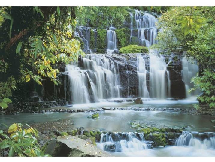 Fotobehang Pura Kaunui Falls Groot
