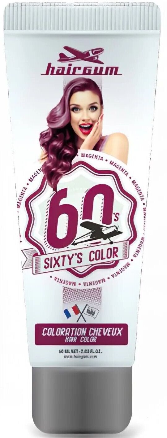 Hairgum Sixty'S Color 60ml Magenta