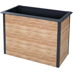 Westmann Hochbeet Primus-Multi M, aus Stahl, 100 x 50 x 77 cm, 385 Liter, natur/ anthrazit