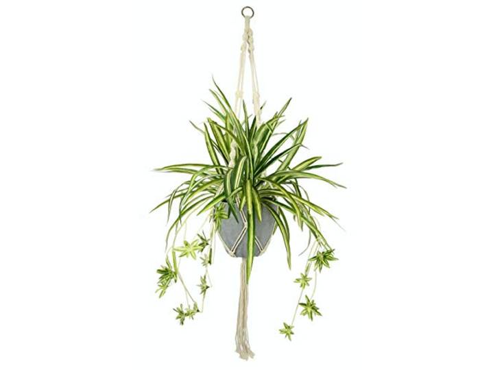 Künstliche Wasserlilie Chlorophytum Comosum Atlantic Grünlilie Grünpflanzen Spinne Pflanze Kunstblume Blume Kunstpflanze Seidenblume Textilblume Deko Balkon Zimmerpflanze