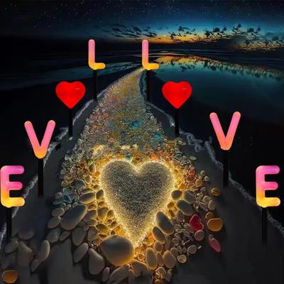 Inspired Finds Solar Love Letter Ground Lights 4PCS Waterproof Romantic Garden Pathway Decor Solar Love Letter Ground Lights 4PCS Waterproof Romantic Garden Pathway Decor