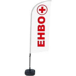 Beachflag Alu Wind Komplett-Set Erste Hilfe Niederländisch ECO