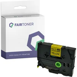 Kompatibel für Brother P-Touch 1250 VPS (TZE-S621) Schriftband 9mm/8m Schwarz auf Gelb