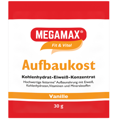 Megamax B.V. MEGAMAX Aufbaukost Vanille Pulver 30 g 12896177