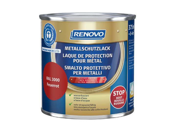 Renovo Metallschutzlack Rot 375 ml