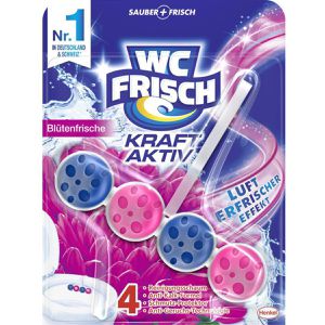 WC-Frisch WC-Duftspüler Kraft Aktiv Blüten-Frische, Einhänger mit Stein