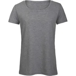 B&C Damen Triblend T-Shirt TW056 heather light grey M