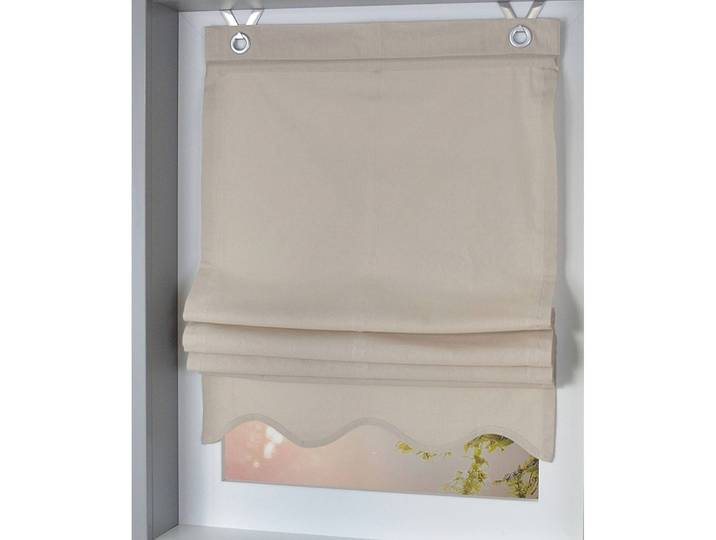Raffrollo Olivia 60 x 140cm Beige/Beige