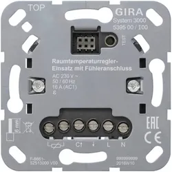 Gira Raumtemperaturreg.-Einsatz, Thermostat, Mehrfarbig
