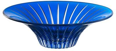 "Majestic Gifts Inc. Glass Serving Bowl - Blue - 12.5"" Diameter"