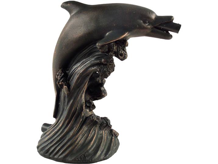 UBBINK Wasserspiel Delfin I , braun (bronzefarben), Wasserspiele, Wasserspiel