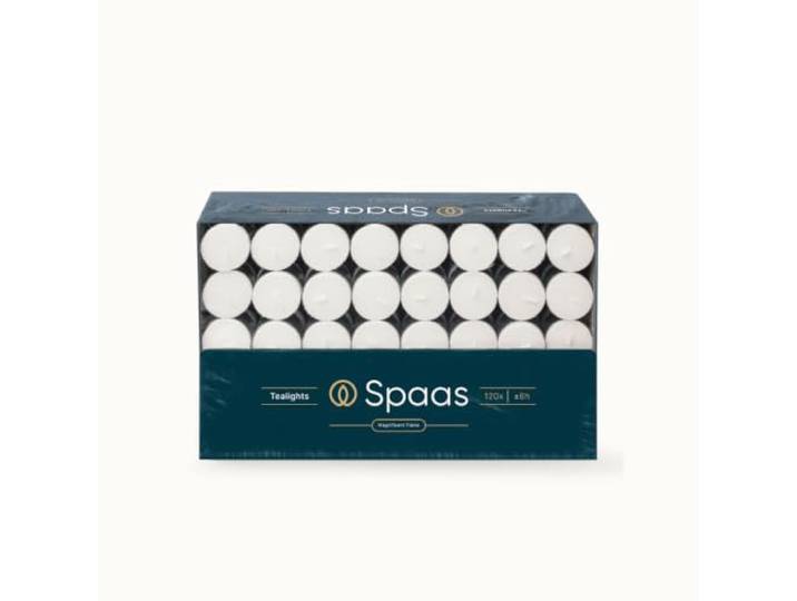 SPAAS Theelichten doos x120, ± 6 uur - wit