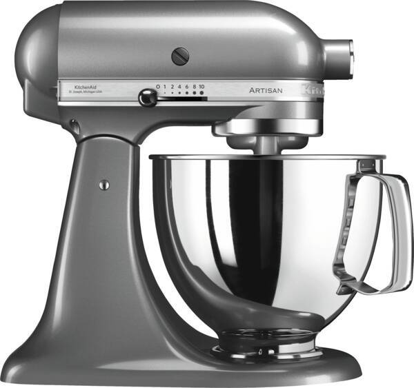 Kitchenaid Küchenmaschine 5KSM125ECU Silber 300 Watt 10 Stufen