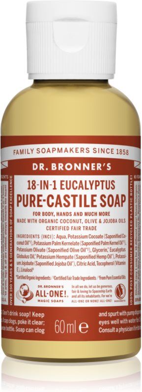 Dr. Bronner’s Eucalyptus Universal Liquid Soap 60 ml