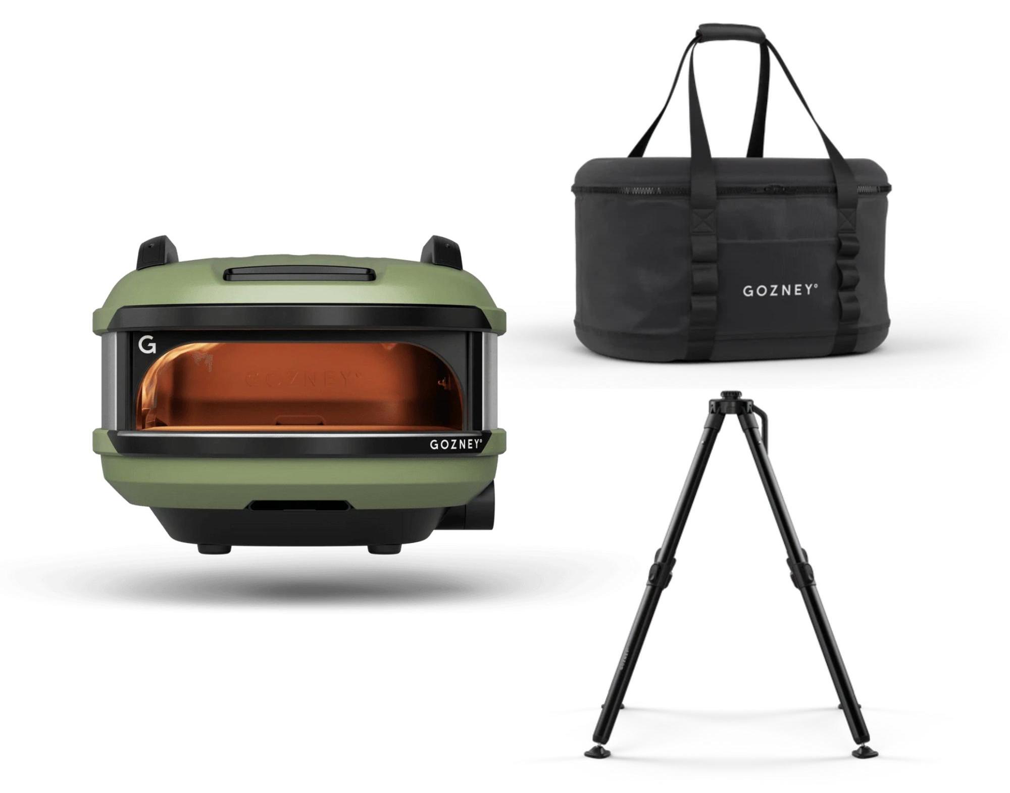 Gozney Tread Pizzaofen + Transporttasche + Standfuß Olivgrün