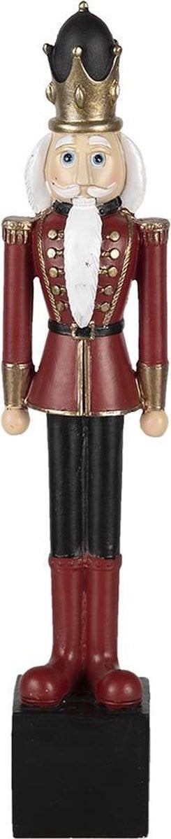 Clayre & Eef Beeld Notenkraker Rood - 27 cm