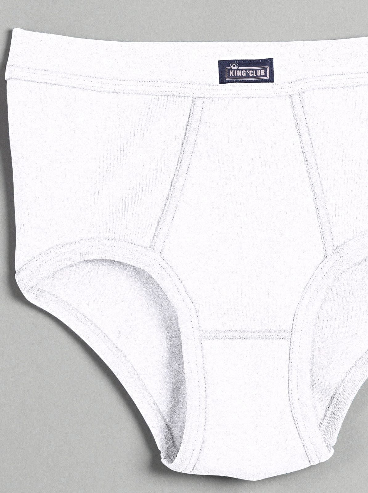 Slip KINGS CLUB, Herren, Gr. 9, 2 Stk., weiss (weiß), 100% Baumwolle, Unterhosen Slip weiß 9, 2 Stk.