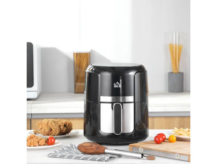 HOMCOM Friteuse Air Fryer 4L 1300W Écran Tactile Noir