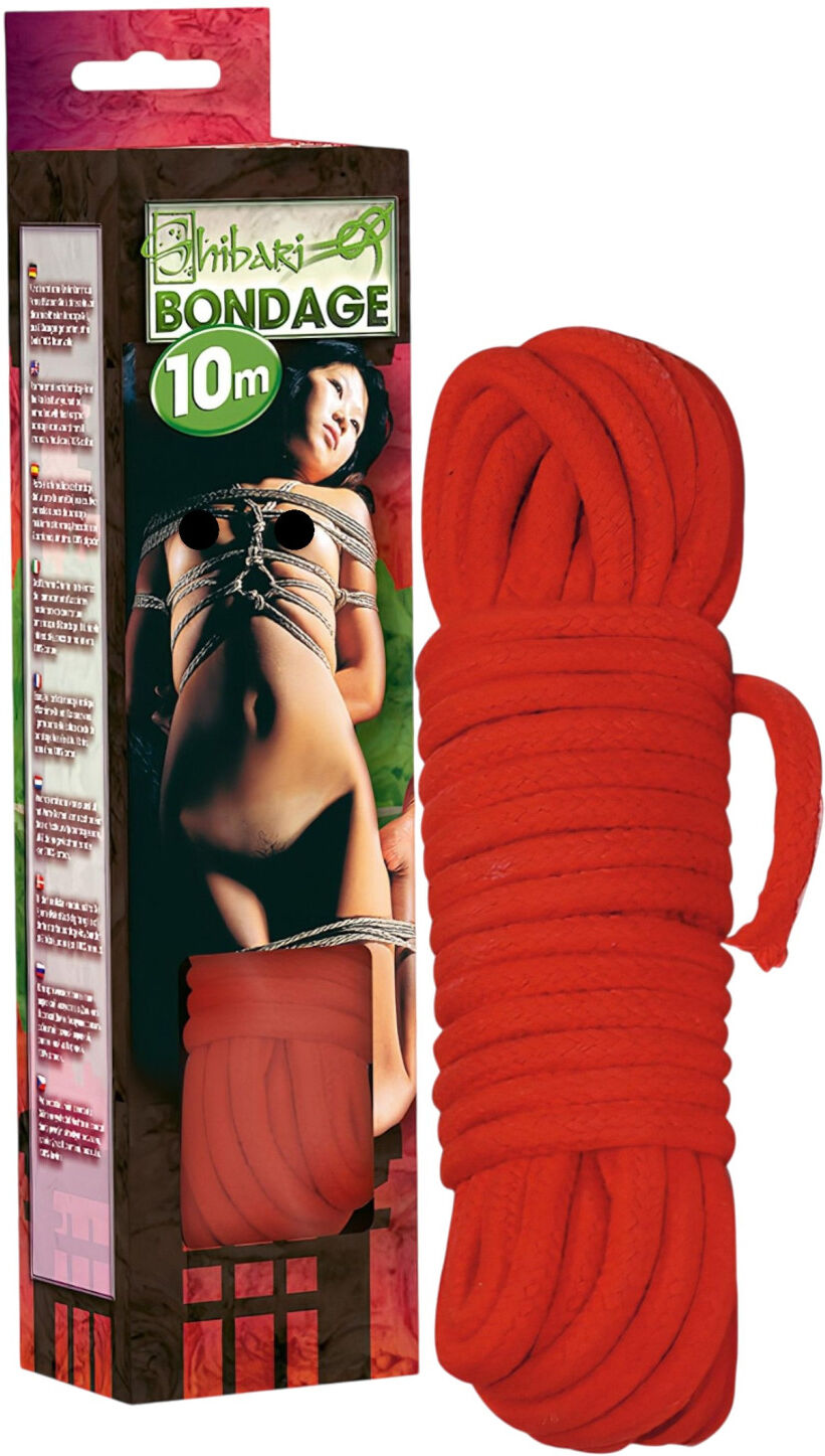 Shibari Bondage Shibari Rope - Bondage Reb (10 M, Rød)