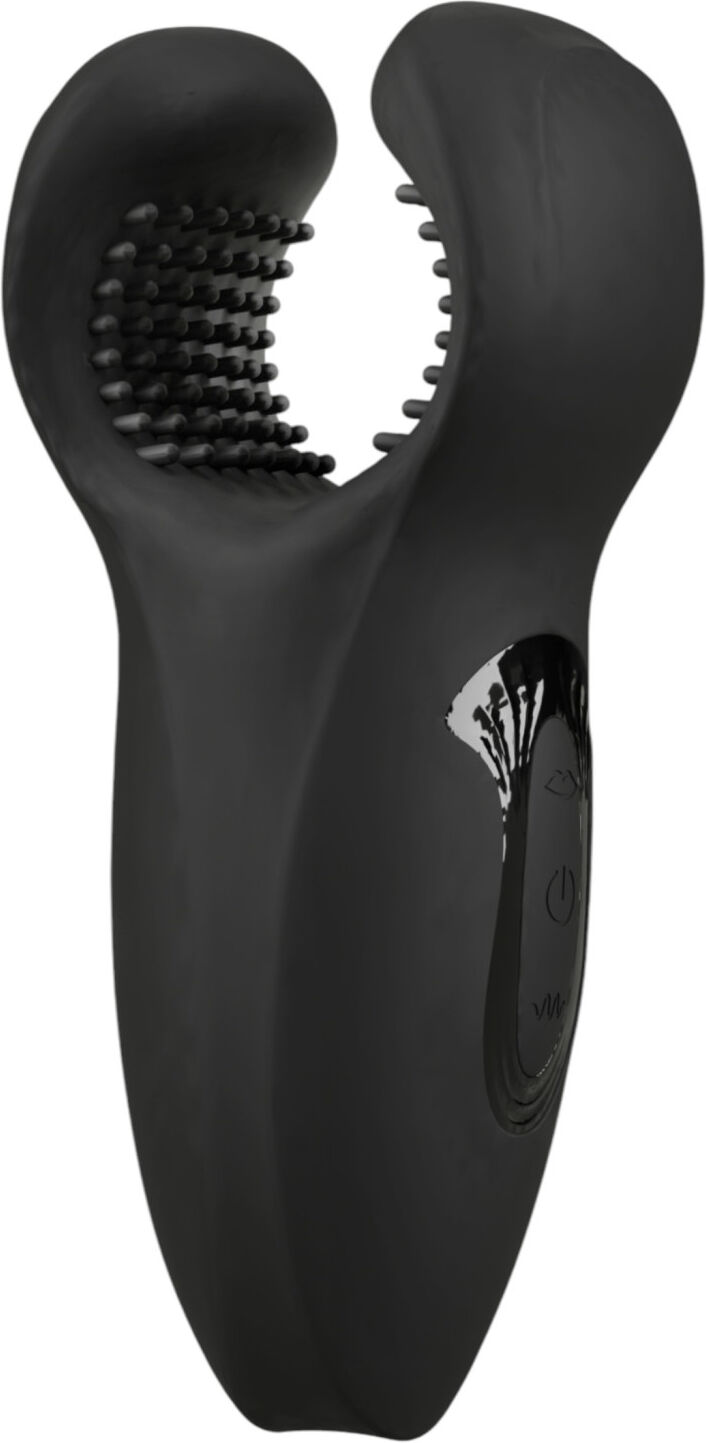 Rebel - moving-arm vibrating glans vibrator (black)